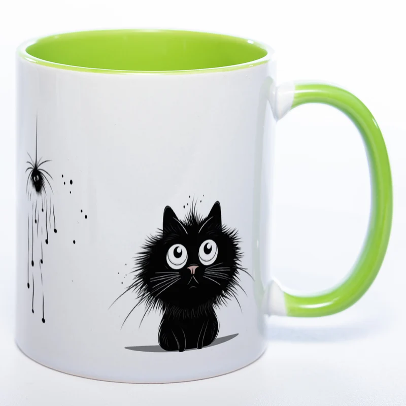 Katzen Motiv-Tasse - süße Kaffeetasse in vielen Farben - Miezetasse spülmaschinenfest