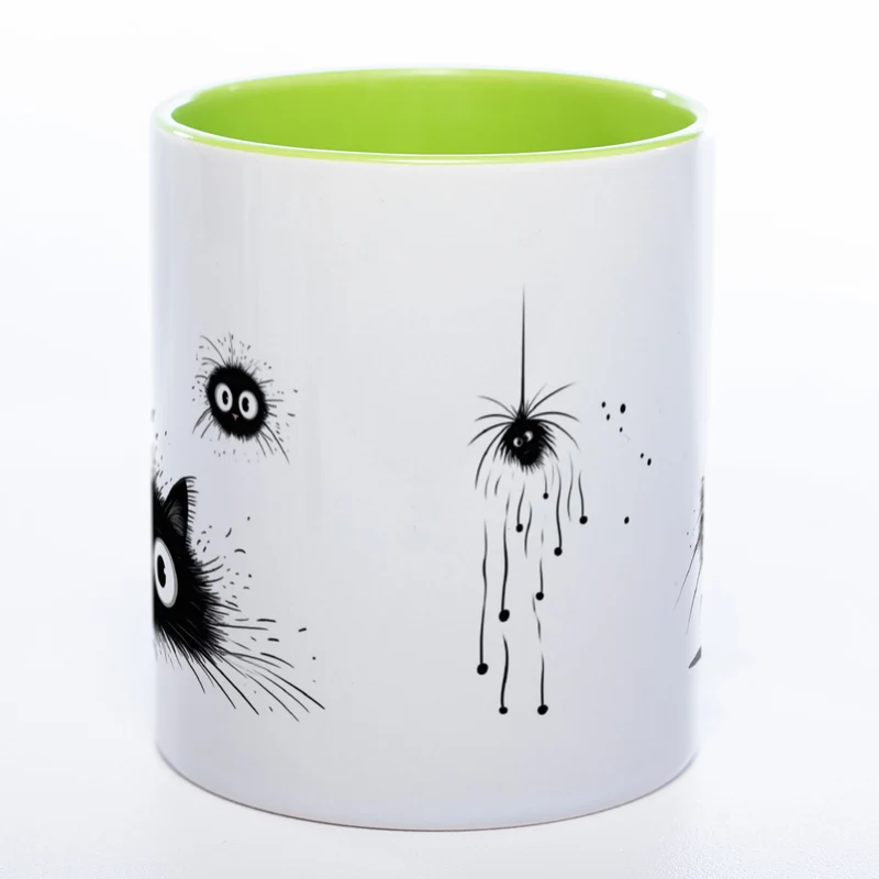 Katzen Motiv-Tasse - süße Kaffeetasse in vielen Farben - Miezetasse spülmaschinenfest