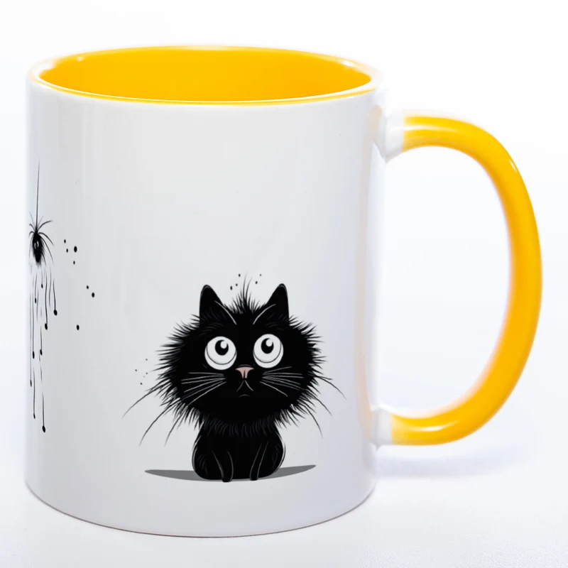 Katzen Motiv-Tasse - süße Kaffeetasse in vielen Farben - Miezetasse spülmaschinenfest