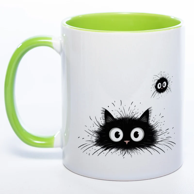 Katzen Motiv-Tasse - süße Kaffeetasse in vielen Farben - Miezetasse spülmaschinenfest