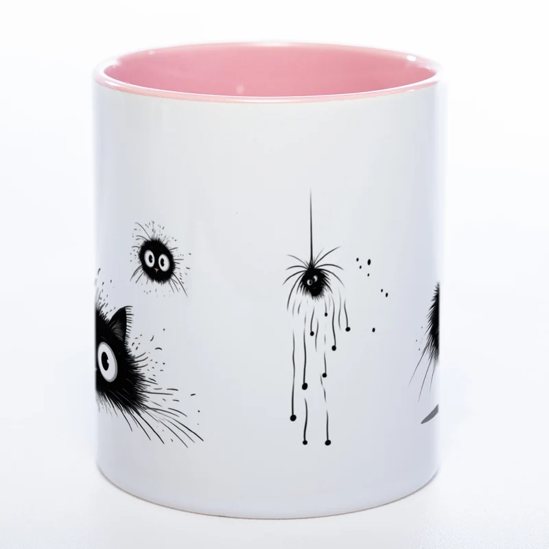 Katzen Motiv-Tasse - süße Kaffeetasse in vielen Farben - Miezetasse spülmaschinenfest