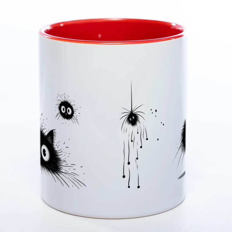 Katzen Motiv-Tasse - süße Kaffeetasse in vielen Farben - Miezetasse spülmaschinenfest