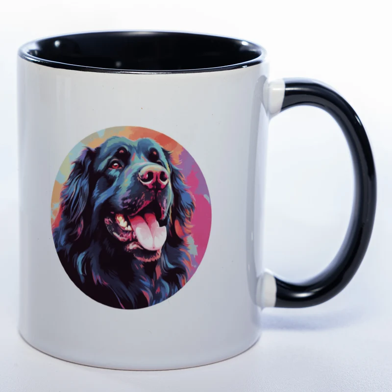 Mug Art Tasse mit Neufundländer & wahlweise mit NAME - Kaffeetasse StickyWorld Exclusive