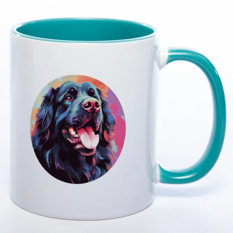Mug Art Tasse mit Neufundländer & wahlweise mit NAME - Kaffeetasse StickyWorld Exclusive