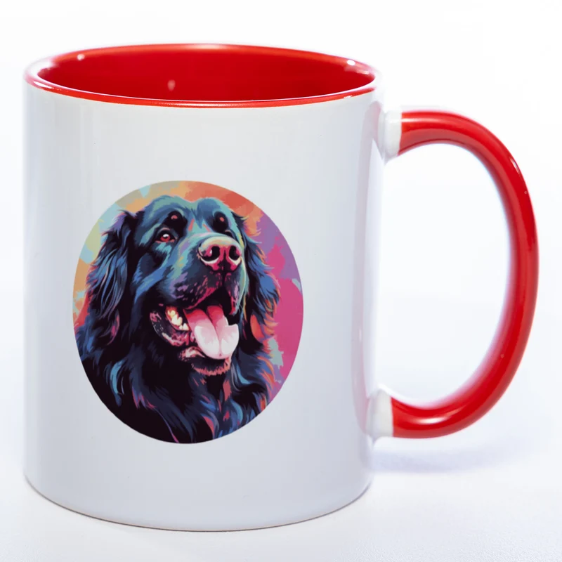 Mug Art Tasse mit Neufundländer & wahlweise mit NAME - Kaffeetasse StickyWorld Exclusive
