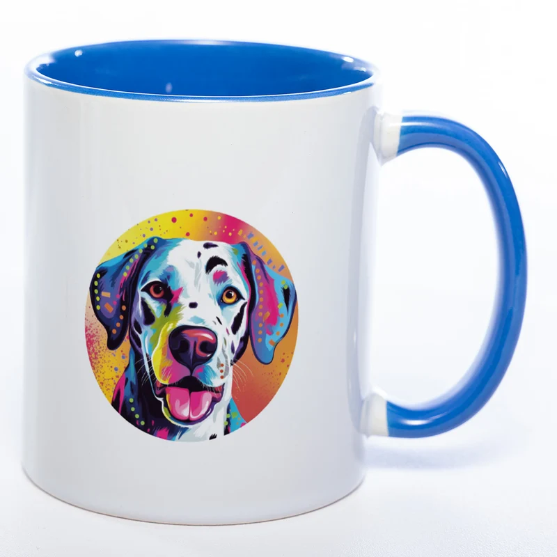 Mug Art Tasse mit Dalmatiner Motiv & wahlweise mit NAME - Kaffeetasse StickyWorld Exclusive