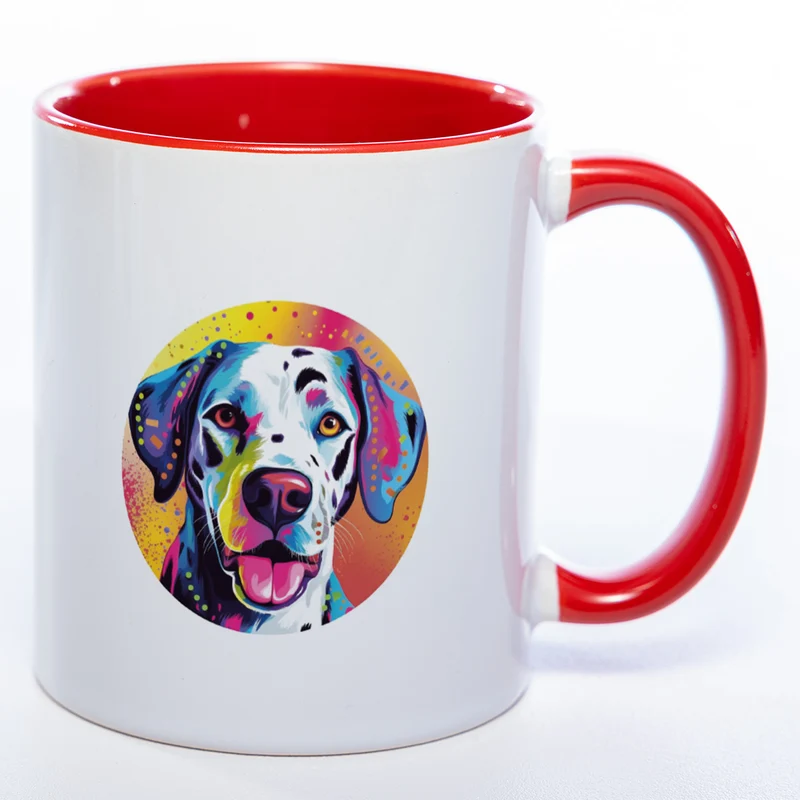 Mug Art Tasse mit Dalmatiner Motiv & wahlweise mit NAME - Kaffeetasse StickyWorld Exclusive