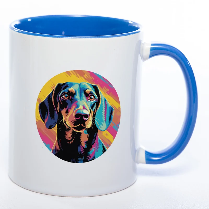 Mug Art Tasse mit Dackel Motiv & wahlweise mit NAMEN - Kaffeetasse StickyWorld Exclusive