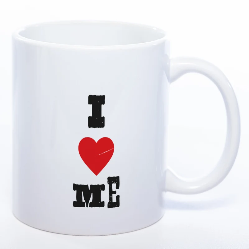 Spülmaschinenfeste Motiv - Tasse mit Spruch "I LOVE ME"