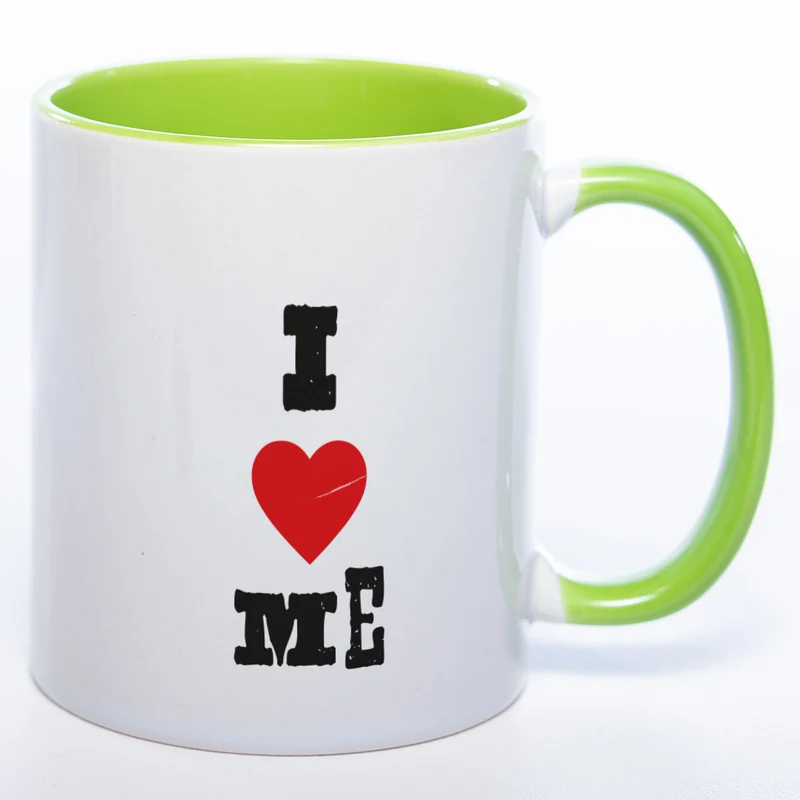 Spülmaschinenfeste Motiv - Tasse mit Spruch "I LOVE ME"