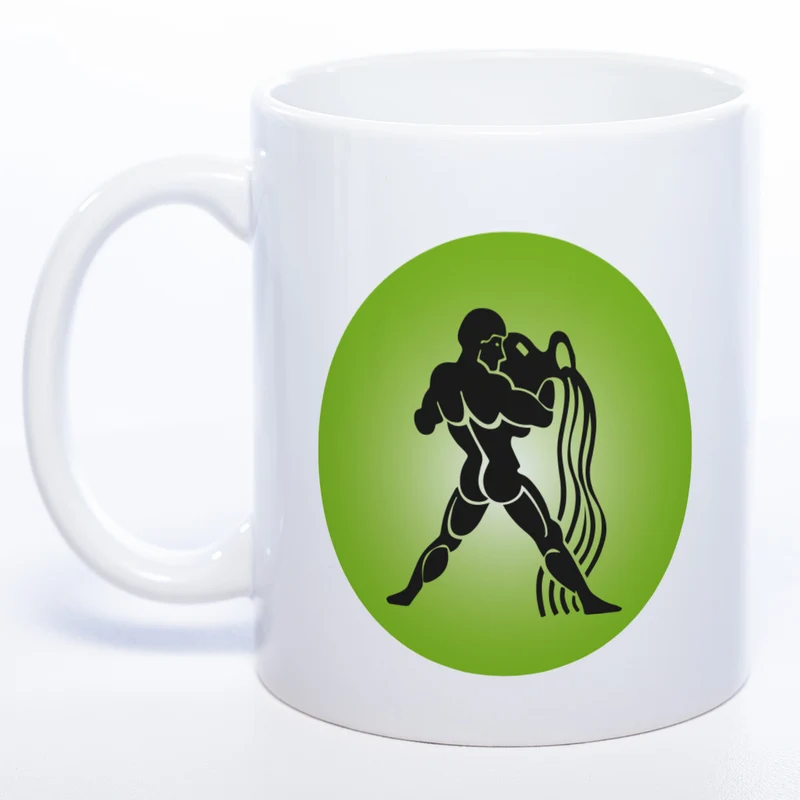 Sternzeichen -Tasse mit Namen und Geburtsdatum - spülmaschinenfest
