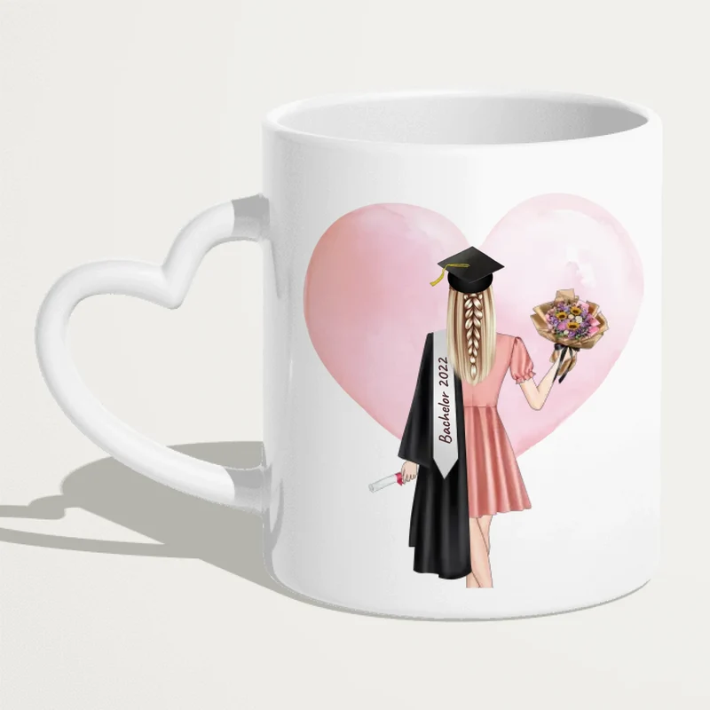 Personalisierte Tasse - Bachelor/Master/Abi/Schulabschluss Geschenk (1 Frau)