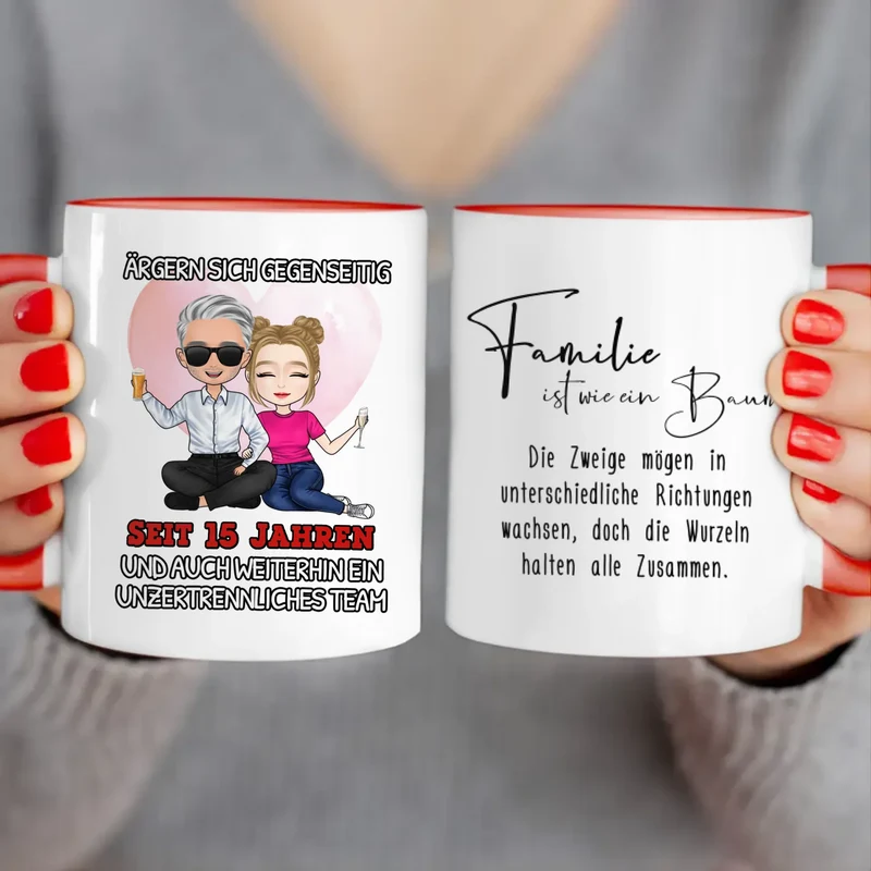 Personalisierte Tasse - Ärgern sich gegenseitig seit Jahren... Paar Tasse