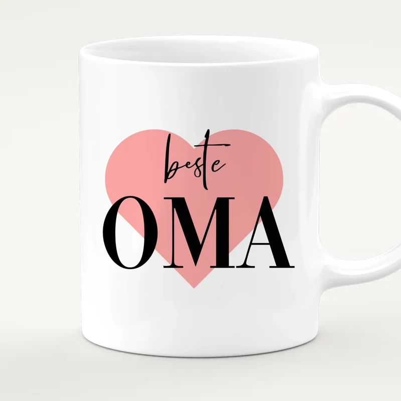 Personalisierte Tasse für Oma (3 Babys + 1 Oma)