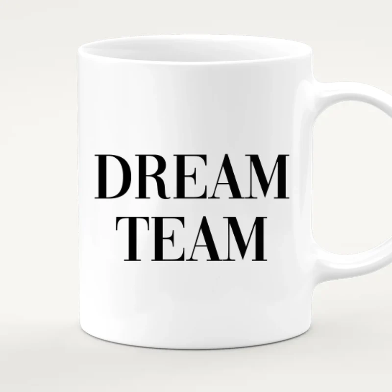 Personalisierte Tasse - 2 Frauen + 3 Männer