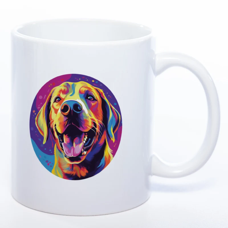 Mug Art Tasse mit Labrador Motiv 2 & wahlweise mit NAME - Kaffeetasse StickyWorld Exclusive