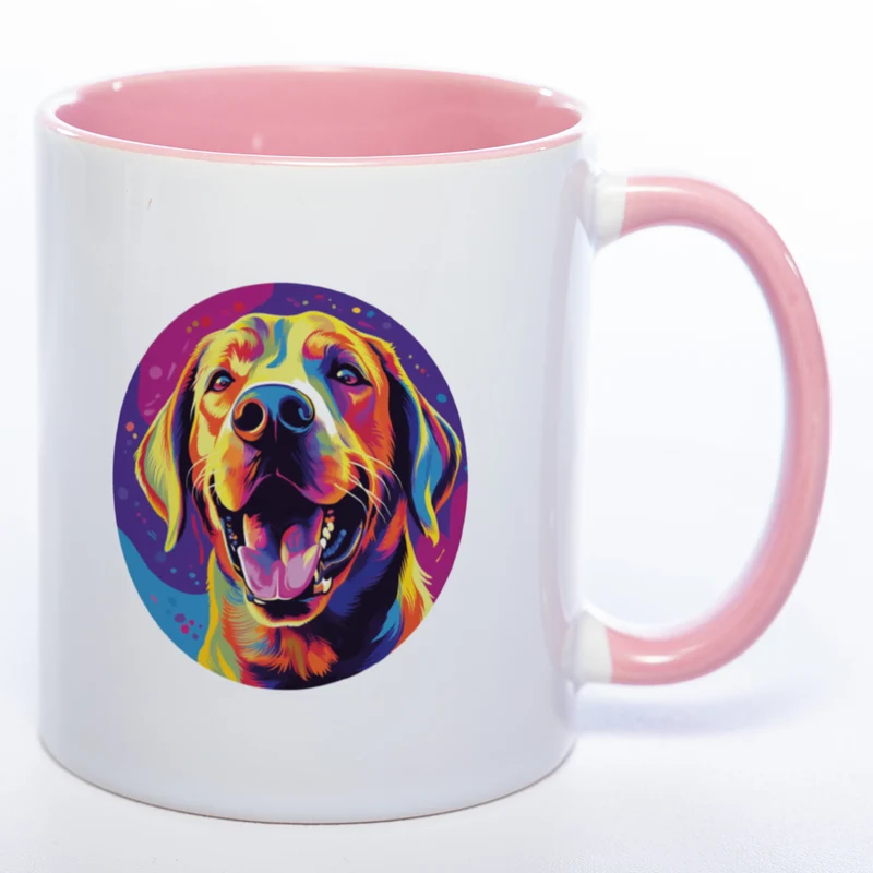 Mug Art Tasse mit Labrador Motiv 2 & wahlweise mit NAME - Kaffeetasse StickyWorld Exclusive