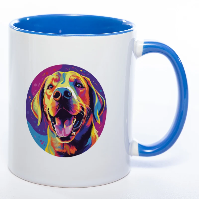 Mug Art Tasse mit Labrador Motiv 2 & wahlweise mit NAME - Kaffeetasse StickyWorld Exclusive