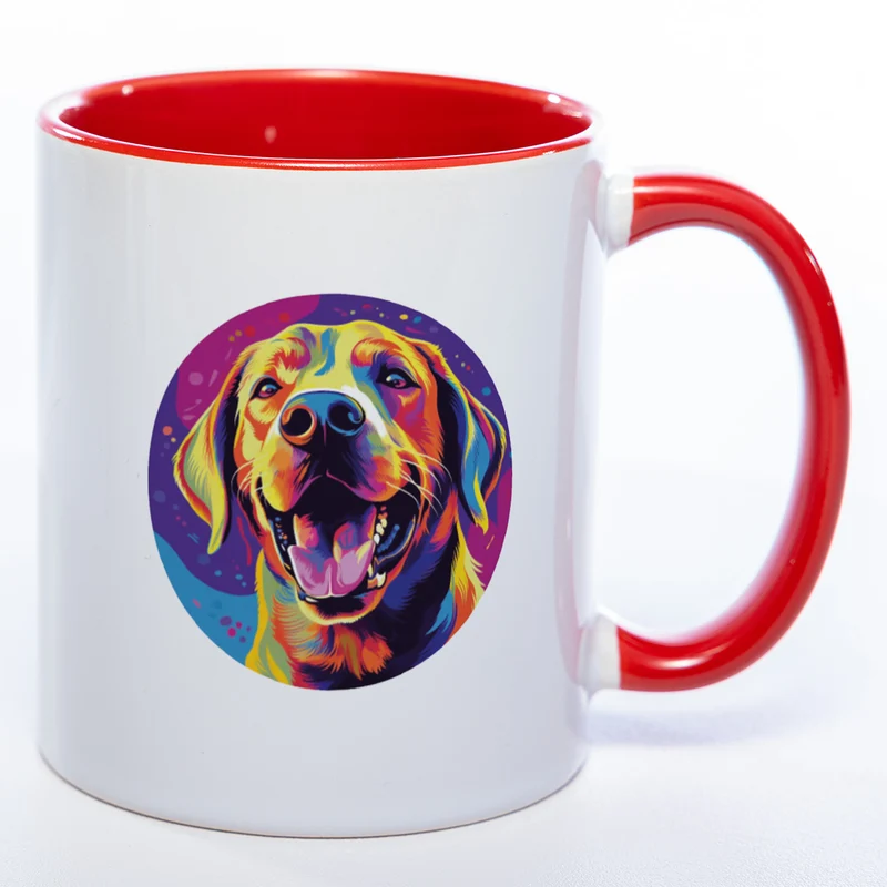 Mug Art Tasse mit Labrador Motiv 2 & wahlweise mit NAME - Kaffeetasse StickyWorld Exclusive