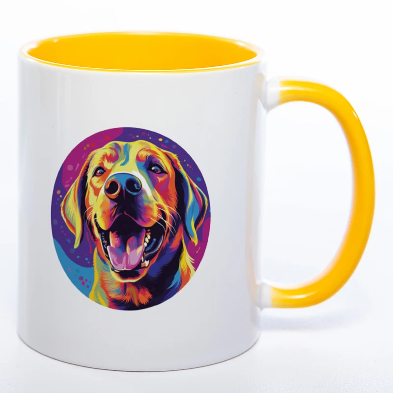 Mug Art Tasse mit Labrador Motiv 2 & wahlweise mit NAME - Kaffeetasse StickyWorld Exclusive