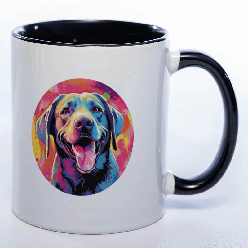 Mug Art Tasse mit Labrador Motiv & wahlweise mit NAME- Kaffeetasse StickyWorld Exclusive