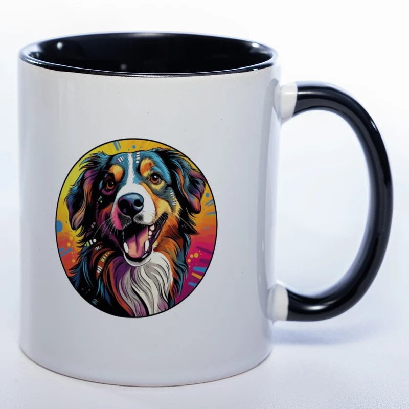 Mug Art Tasse mit Epagneul Breton & wahlweise mit NAME - Kaffeetasse StickyWorld Exclusive
