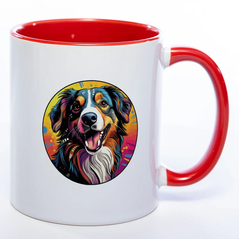 Mug Art Tasse mit Epagneul Breton & wahlweise mit NAME - Kaffeetasse StickyWorld Exclusive