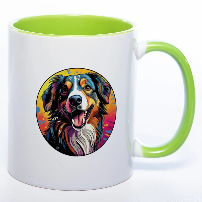 Mug Art Tasse mit Epagneul Breton & wahlweise mit NAME - Kaffeetasse StickyWorld Exclusive