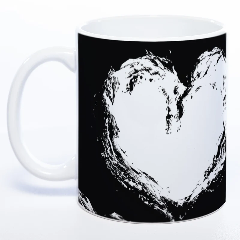 Spülmaschinenfeste Motiv-Tasse mit Höhlen Motiv 2 mit Herz - exclusive Kaffeetasse
