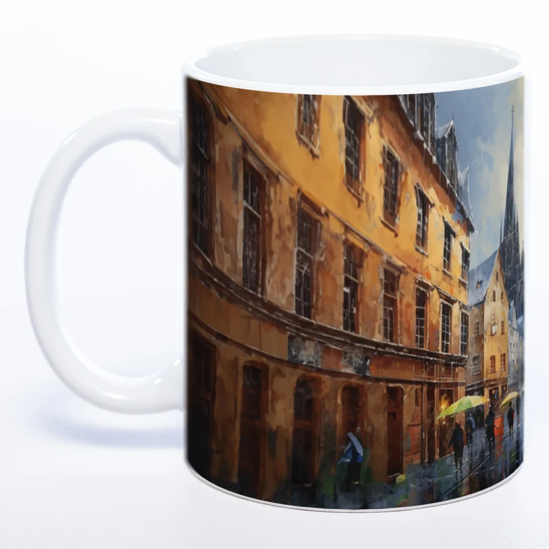 Motiv-Tasse KÖLN - farbenfrohe Kaffeetasse spülmaschinenfest