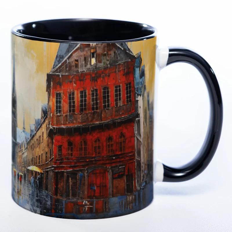 Motiv-Tasse KÖLN - farbenfrohe Kaffeetasse spülmaschinenfest