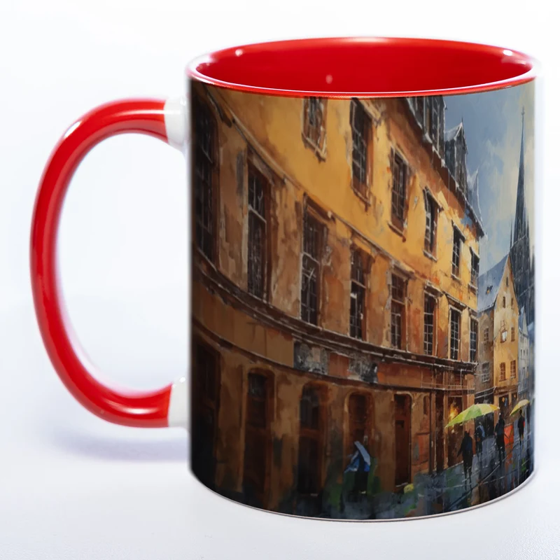 Motiv-Tasse KÖLN - farbenfrohe Kaffeetasse spülmaschinenfest