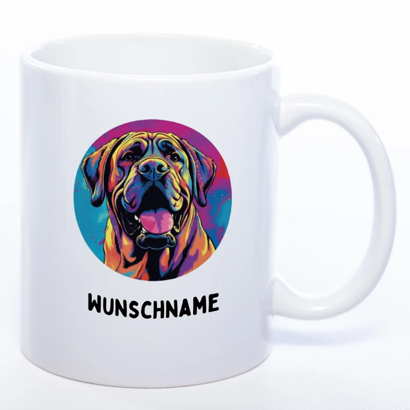 Mug Art Tasse mit Deutsche Dogge Motiv wahlweise mit NAME - Kaffeetasse StickyWorld Exclusive