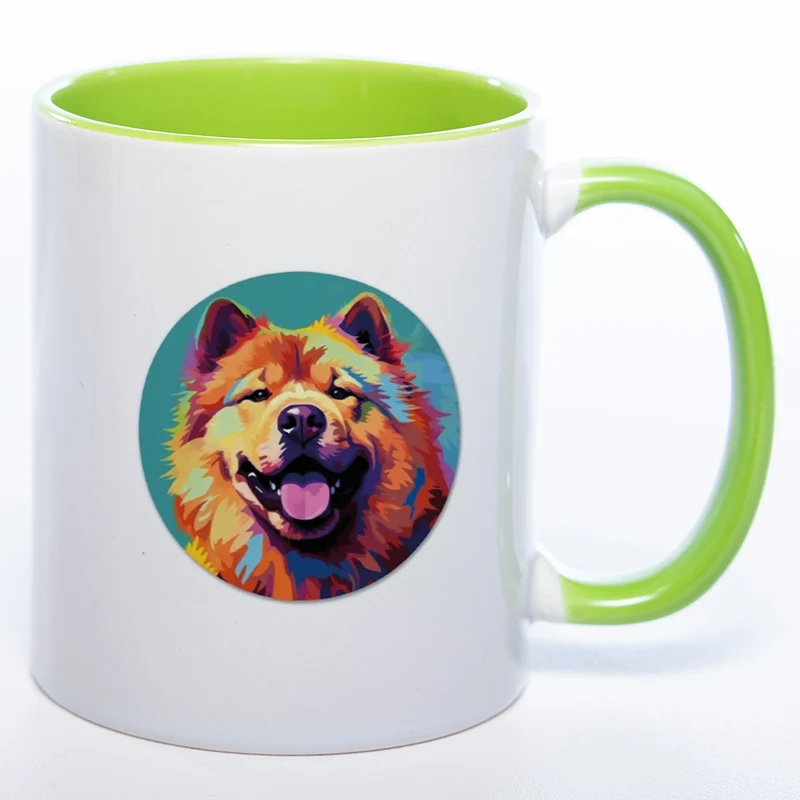 Mug Art Tasse mit Chow Chow wahlweise mit NAME - Kaffeetasse StickyWorld Exclusive