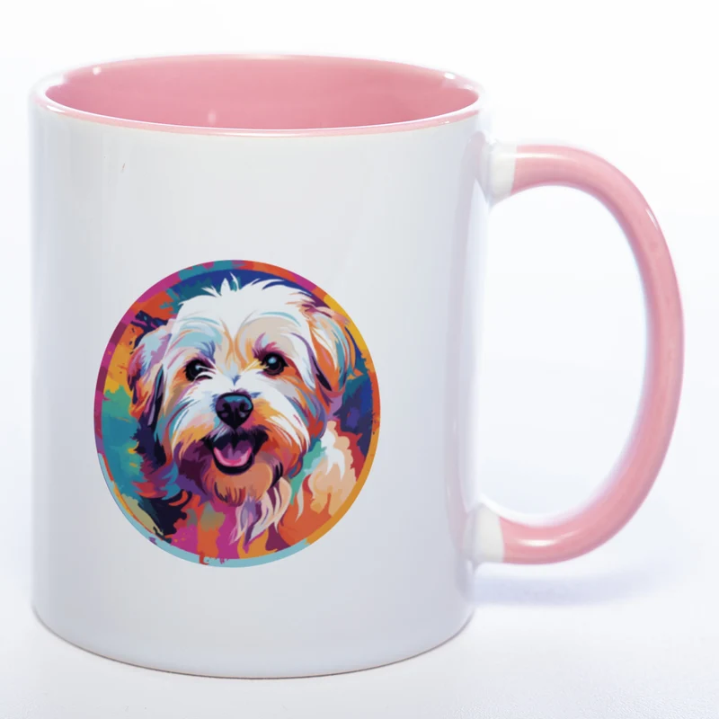 Mug Art Tasse mit Malteser Motiv 2 & wahlweise mit NAMEN - Kaffeetasse StickyWorld Exclusive
