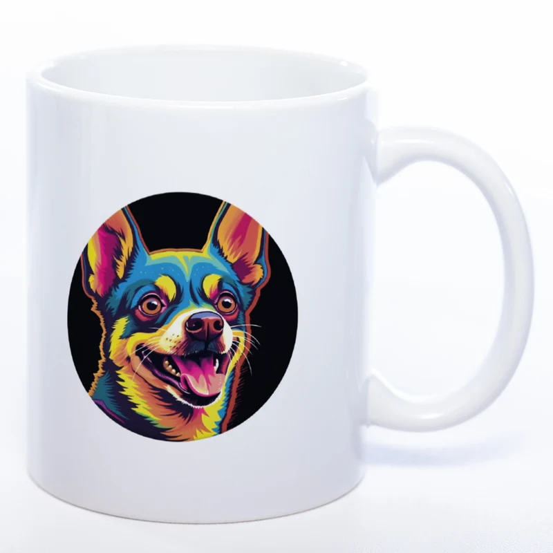 Mug Art Tasse mit Chihuahua Motiv 2 & wahlweise mit NAMEN- Kaffeetasse StickyWorld Exclusive