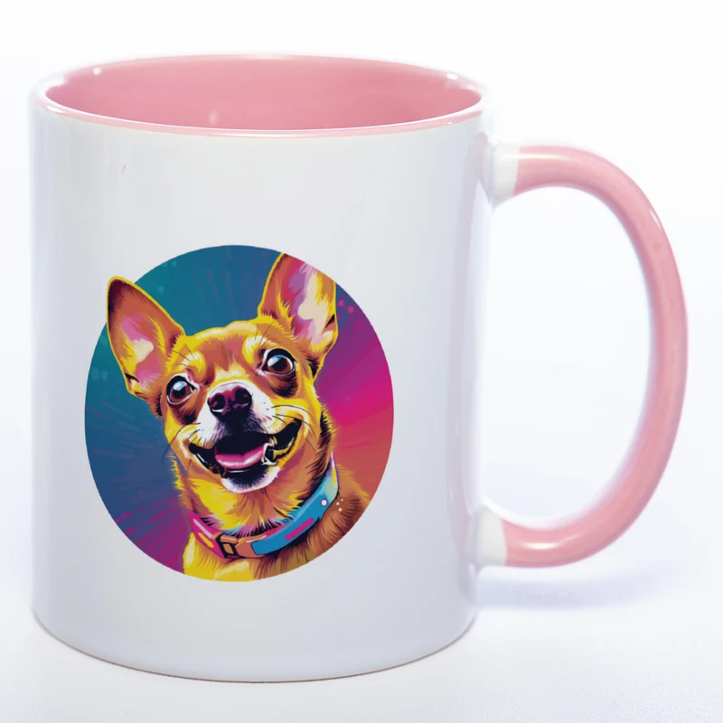 Mug Art Tasse mit Chihuahua & wahlweise mit NAMEN - Kaffeetasse StickyWorld Exclusive