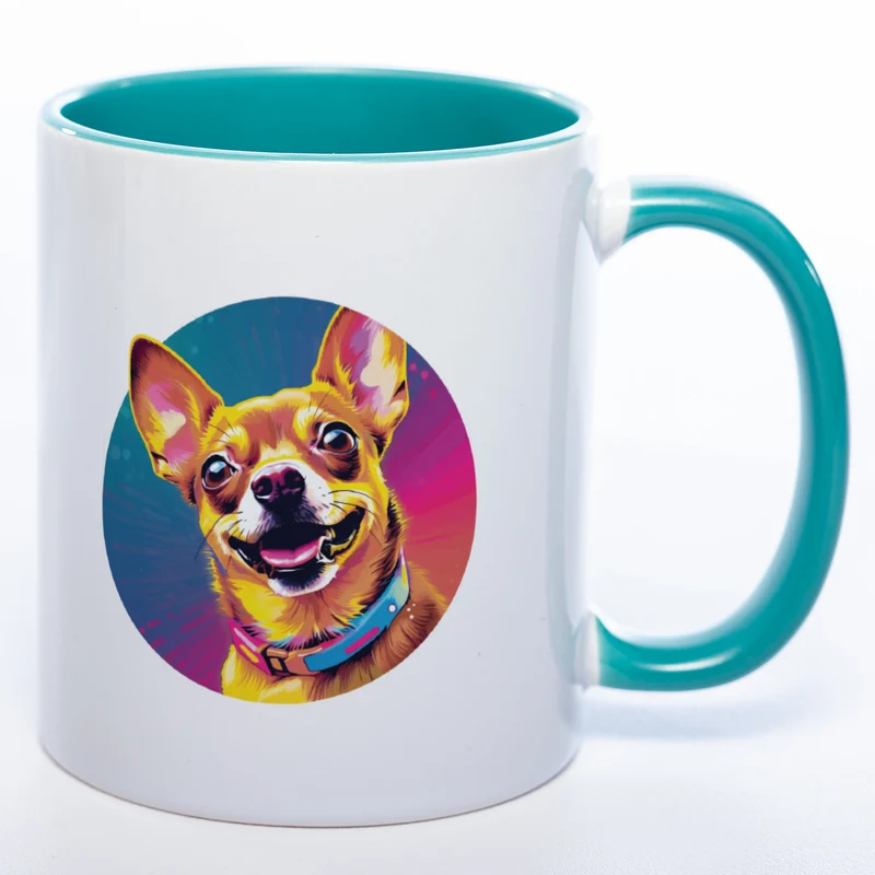 Mug Art Tasse mit Chihuahua & wahlweise mit NAMEN - Kaffeetasse StickyWorld Exclusive