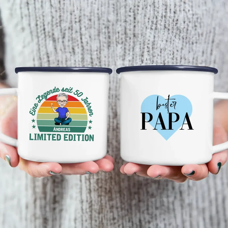 Personalisierte Tasse - Eine Legende seit X Jahren - Opa / Papa Legende
