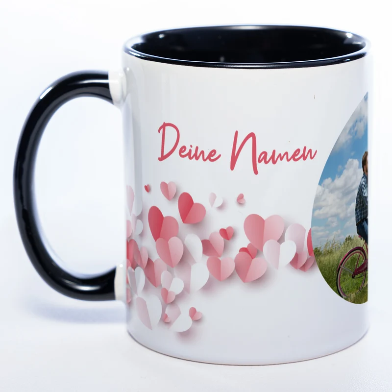 Liebes-Tasse "Love Mug" mit Foto und Wunschtext (HD Druck) spülmaschinenfest| Jetzt selbst gestalten!