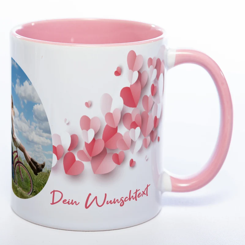 Liebes-Tasse "Love Mug" mit Foto und Wunschtext (HD Druck) spülmaschinenfest| Jetzt selbst gestalten!