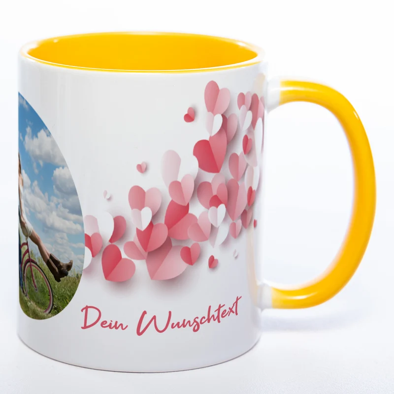 Liebes-Tasse "Love Mug" mit Foto und Wunschtext (HD Druck) spülmaschinenfest| Jetzt selbst gestalten!