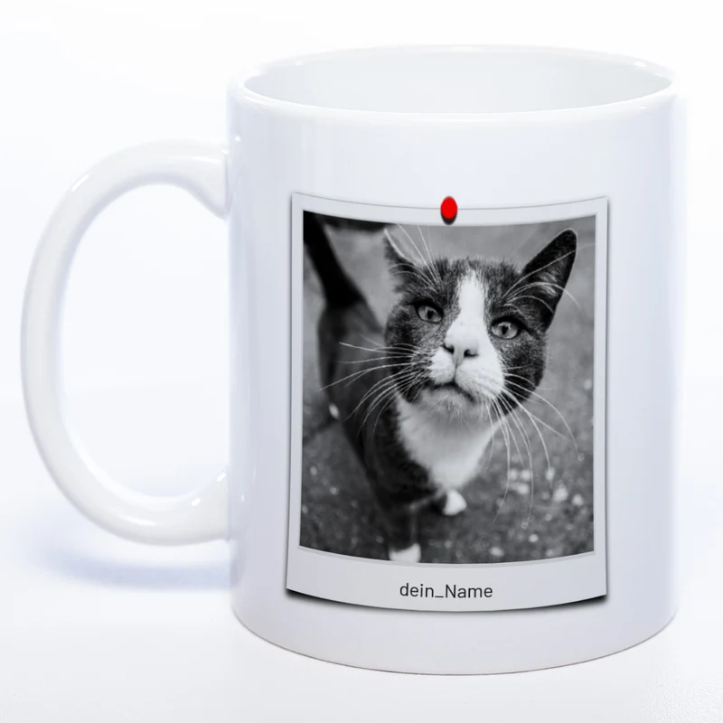 Spülmaschinenfeste Tasse "Polaroid" mit Foto (HD Druck) | Jetzt selbst gestalten!