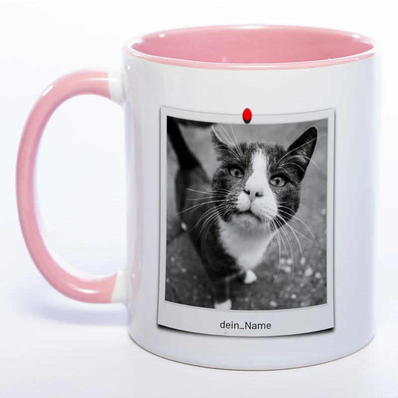 Spülmaschinenfeste Tasse "Polaroid" mit Foto (HD Druck) | Jetzt selbst gestalten!