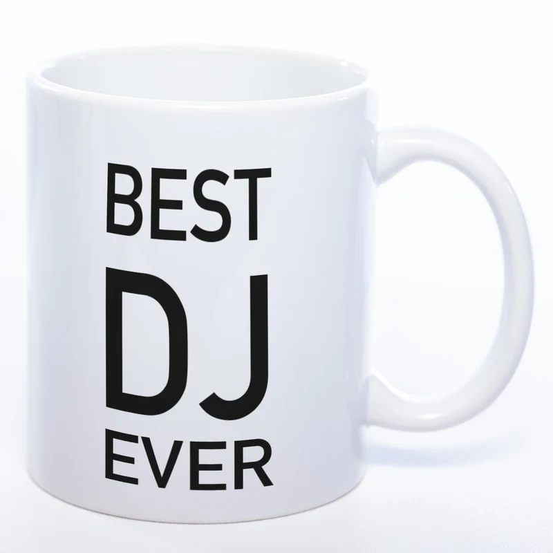 Spülmaschinenfeste Tasse "Best DJ Ever" mit Foto (HD Druck) | Jetzt selbst gestalten!