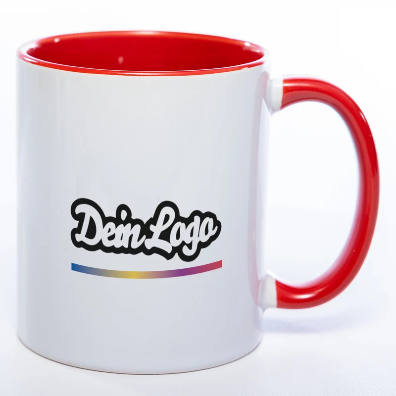 10x Tasse mit Firmenlogo (beidseitig) spülmaschinenfest | Jetzt selbst gestalten!