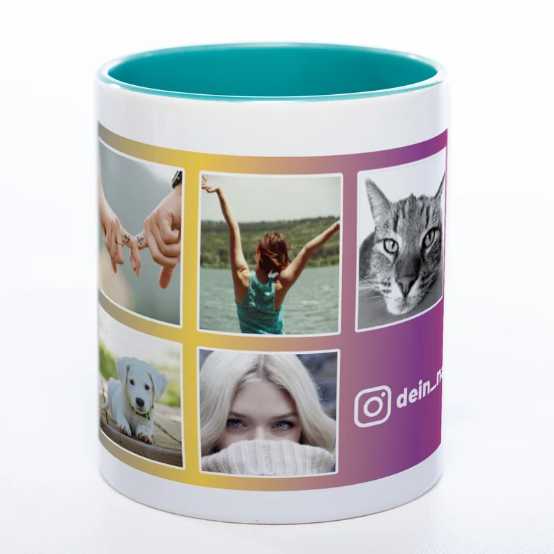Dein Insta-Feed als Tasse spülmaschinenfest | Jetzt selbst gestalten!