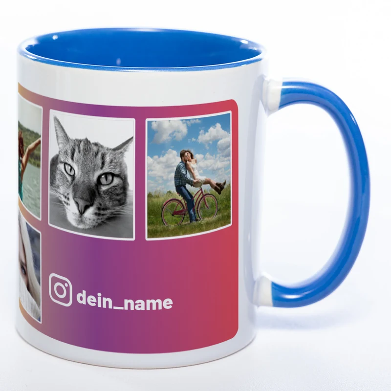 Dein Insta-Feed als Tasse spülmaschinenfest | Jetzt selbst gestalten!