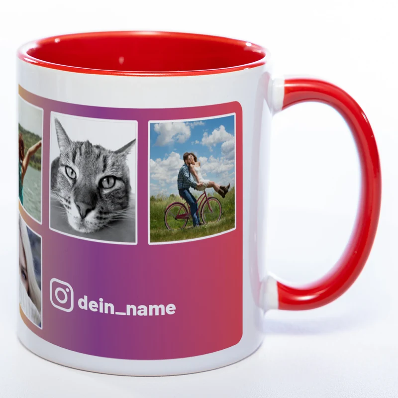 Dein Insta-Feed als Tasse spülmaschinenfest | Jetzt selbst gestalten!