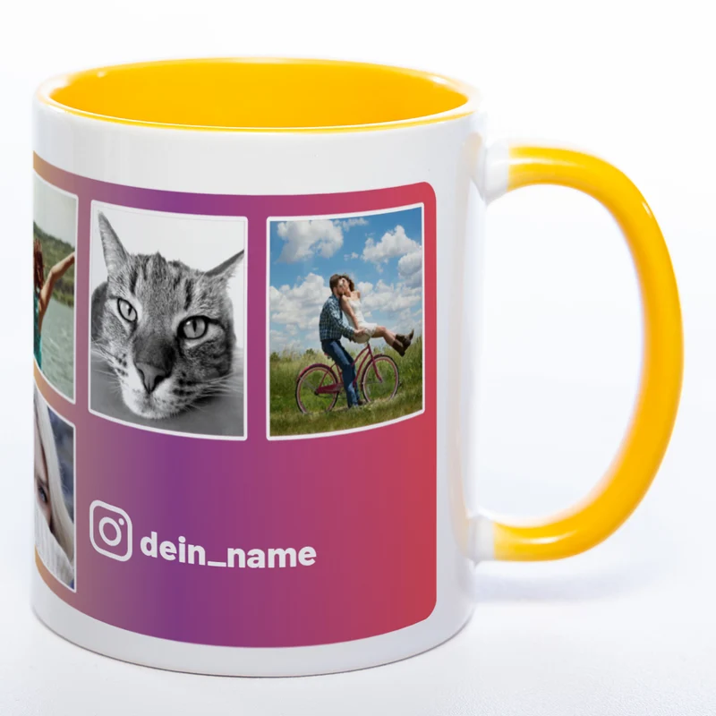 Dein Insta-Feed als Tasse spülmaschinenfest | Jetzt selbst gestalten!